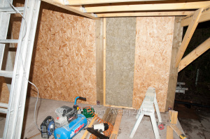 insulated panel 100mm cavity filled with rockwool