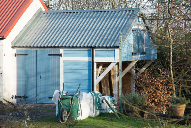 Tiny barn Scotland by Jonathan Avery.