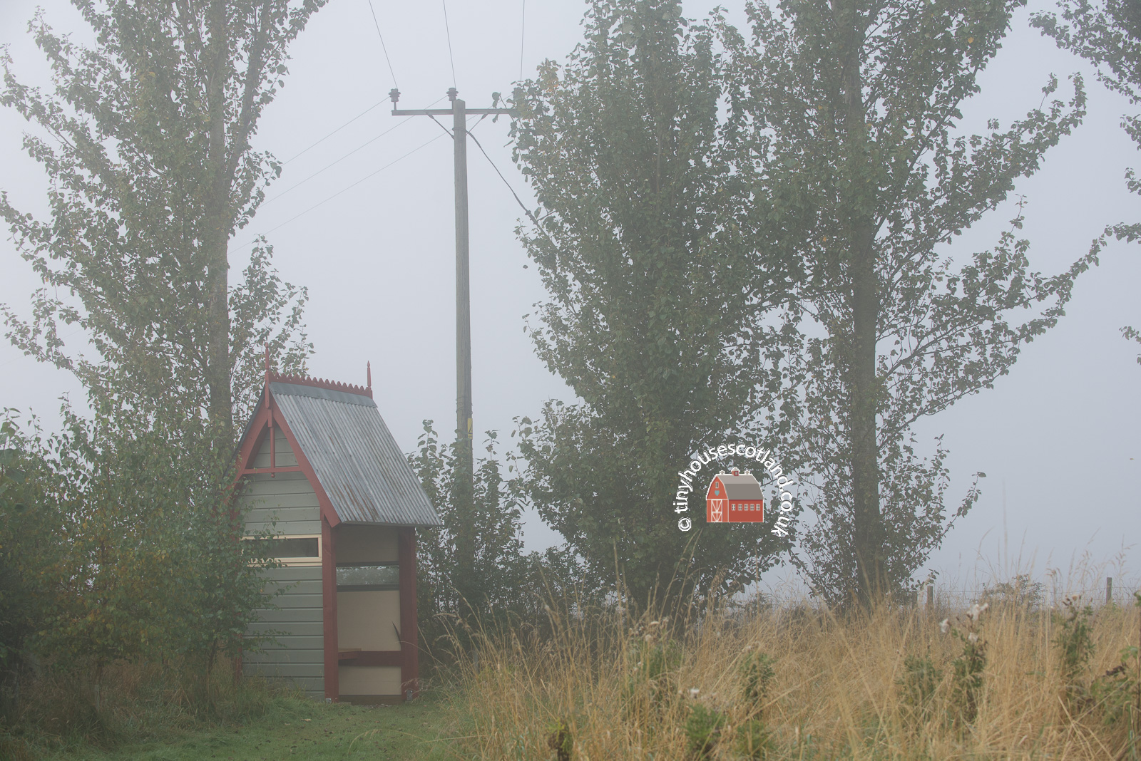 Tiny House Scotland gothic arbour in the Scotch Mist!