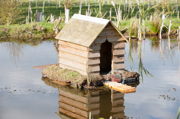 Floating duck house by Jonathan Avery