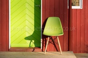 Tiny House Scotland Who said red and green shouldn't be seen?