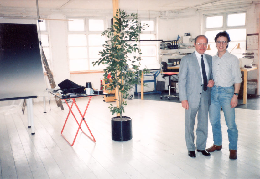 George and Jonathan Avery at 1 Greenland Place 1986.
