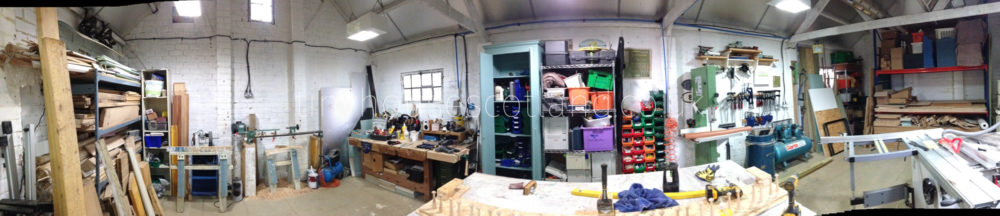 the workshop at Tiny House Scotland