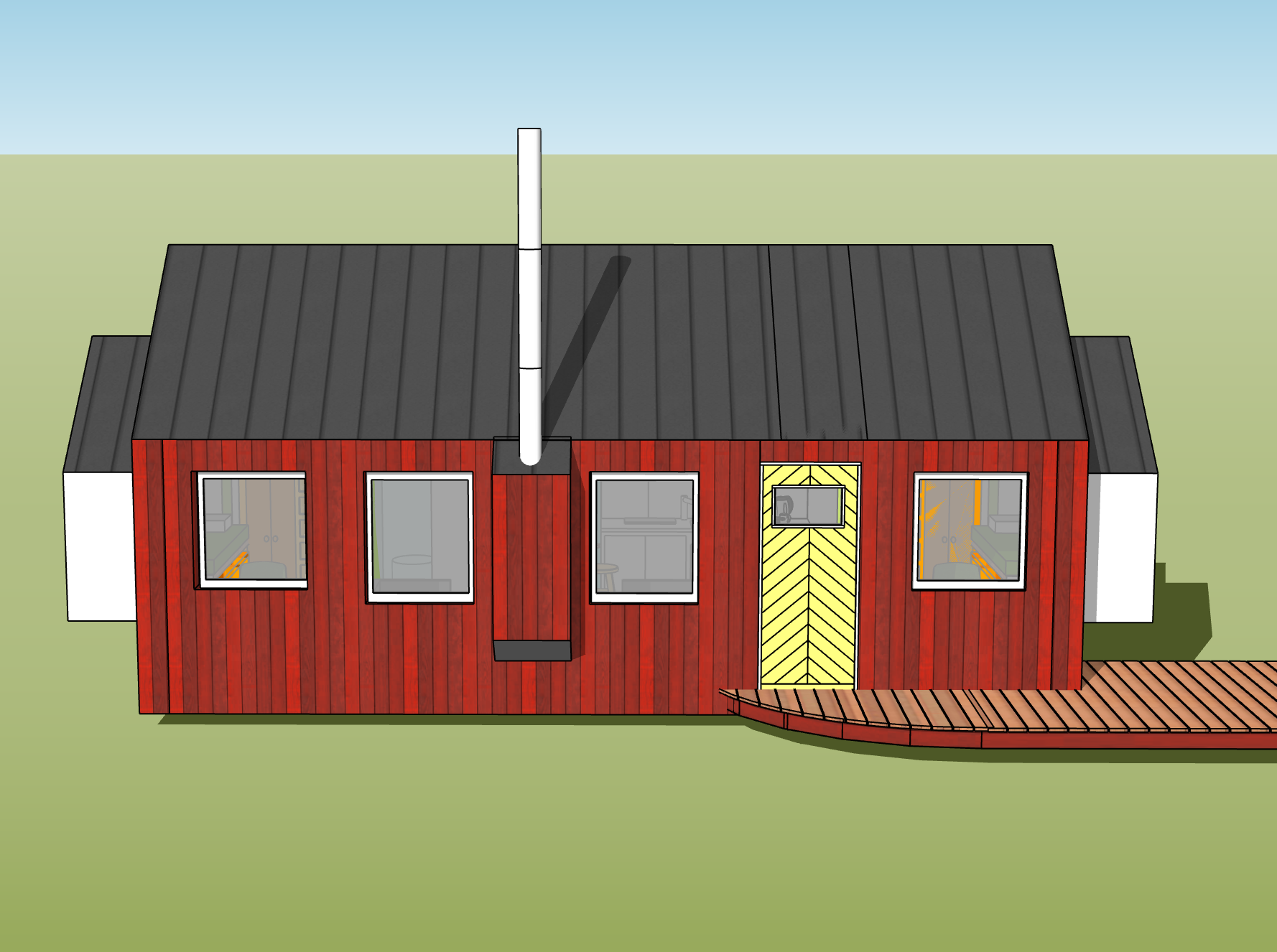 Accommodation with 2 single berths. NestHouse Duo by Tiny House Scotland