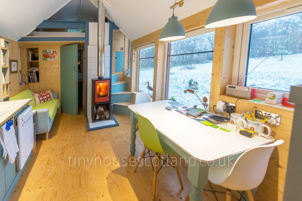 Winter cheer in the NestHouse...by Tiny House Scotland designer Jonathan Avery