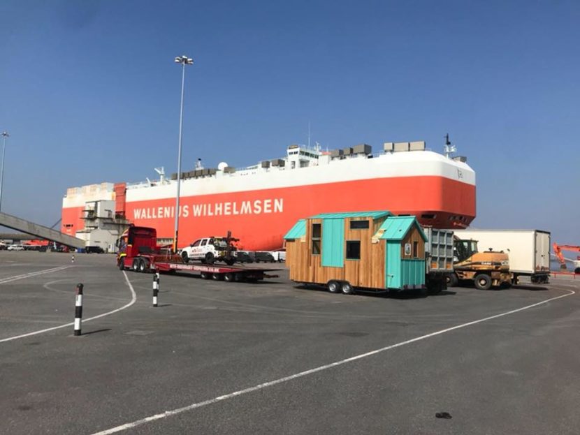 Tiny House Scotland NestPod™ ready to set sail for distant parts!