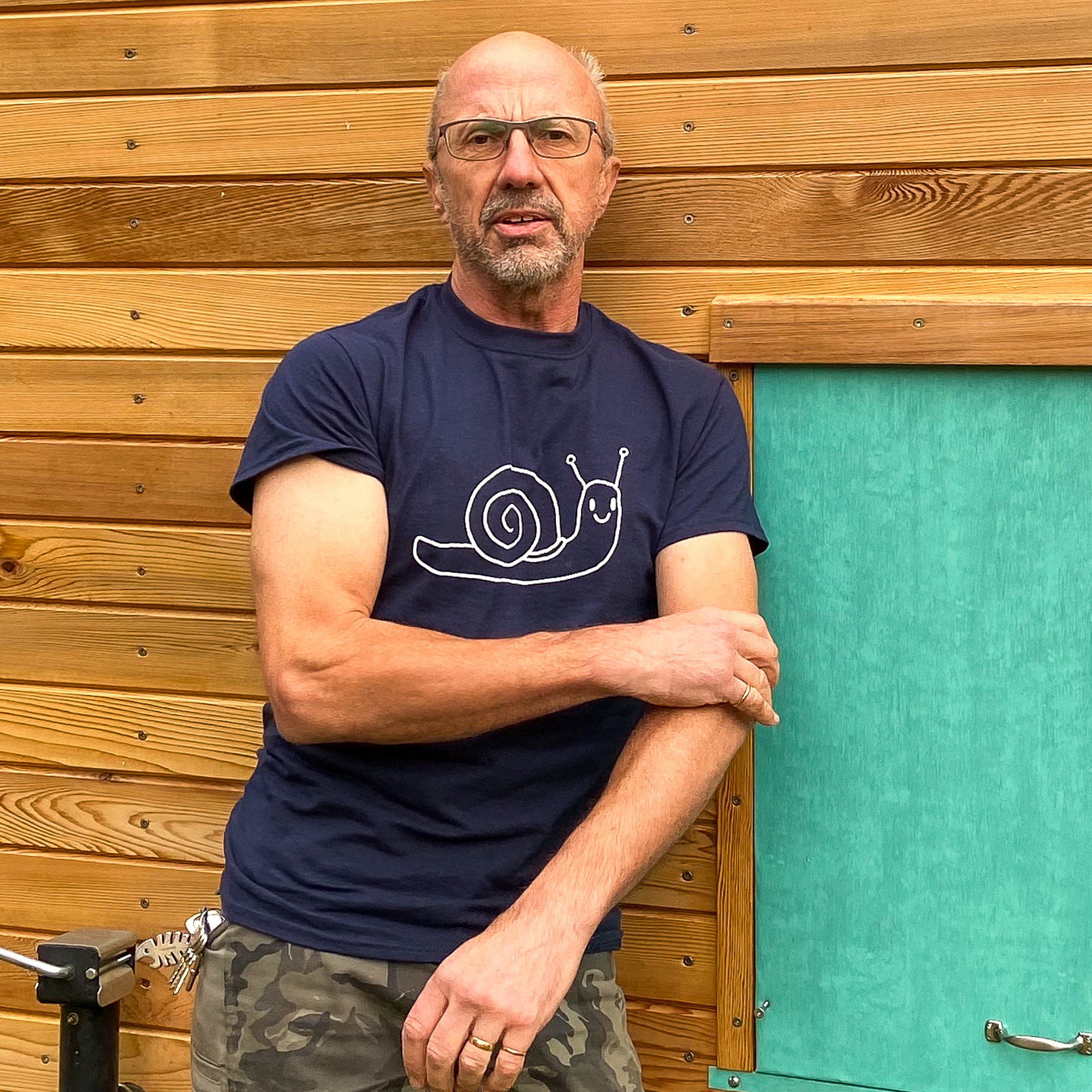 Jonathan Avery with a NestPod™ at TIny House Scotland